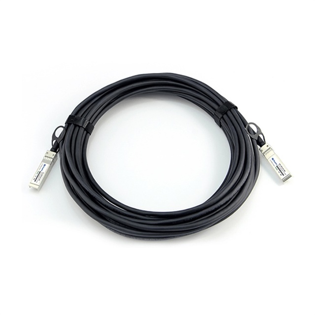 High Speed Cable 10G SFP+ to SFP+ AWG30 0.5M PVC Jacket FTTH Black 10G DAC Cable