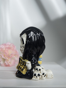 Transfronterizo explosivo Halloween Reaper muerte estatua fantasma jardín decoración artes y artesanías decoración de resina - Product Image 5