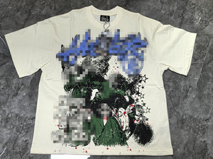 Ropa de Verano para Hombre, Estilo Casual, de Punto, 100% Algodón, Vintage, con Estampado de Estrella Infernal, Disponible en Stock - Product Image 4