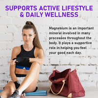 Capsules de magnésium glycinate 420 mg à haute puissance pour la relaxation musculaire et le soutien du sommeil, favorisant la santé digestive