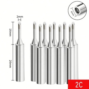 Punta de soldador de hierro cromado para piezas internas calientes 900M-SK-I, punta de soldador en forma de herradura 936 de uso general - Product Image 2