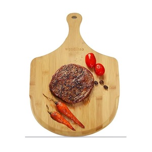Planche à découper en bambou pour pizza, 12 pouces, plateau de service en bois pour la cuisine - Product Image 2