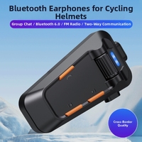 XBOON C2 - Nuevo Casco de Motocicleta Personalizado con Sistema de Comunicación en Grupo para Múltiples Personas, Walkie-Talkie para Auriculares, CVC Echo