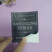 Étiquettes autocollantes en vinyle imperméable imprimées sur mesure de luxe avec feuille d'or pour flacons de parfum, cosmétiques et rouges à lèvres