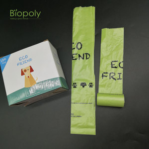 Eco Friendly Biodegradable <b>Compostable</b> Custom OEM Packaging Dog Poop Bag with Custom Logo for Pet Waste Disposable - Product Image 2