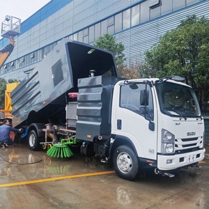 Camión barredor de calles ISUZU de alta presión, camión barredor de calles con aspiradora de 6 CBM para la venta - Product Image 3