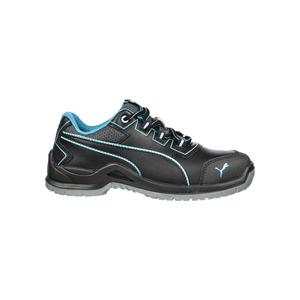 PUMA Zapato de seguridad para mujer Niobe Blue Wns Tamaño bajo 42 negro/azul S3 SRC ESD EN ISO 20345 piel de vaca de grano completo - Product Image 1