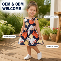 Robe de princesse sans manches pour enfants, tenue quotidienne d'été pour bébés filles, vente en gros