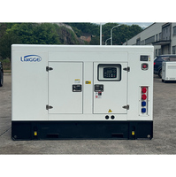 Generador Diésel Silencioso LINGGE 30KW 50KW 80KW 100KW 200KW con Cubierta Insonorizada, Arranque Automático ATS 230V 480V CumminsPerkins