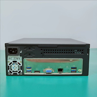 Châssis de serveur Mini-ITX ultra-compact en alliage d'aluminium, ordinateur de contrôle industriel portable compact, ordinateur de bureau mural, en stock