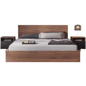 Luxury Japanese Tatami Bed Frame Storage Modern Bedroom Furniture Wood MDF Double Hotel Bed Base con cassetto - Product Image 6