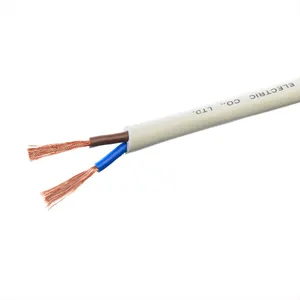 1.5mm 2.5mm 4mm 6mm 2 core fio de cobre pvc cabo flexível resistente ao fogo instrumentação cabos de alimentação rvv