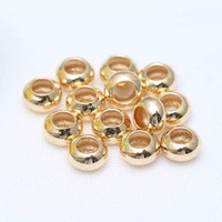 Entreprises de vente en gros de perles de cuivre de 6 mm, 7 mm, 8 mm, rondelles, stoppeurs et entretoises à grand trou pour la fabrication de bracelets DIY