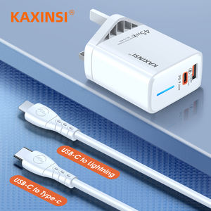 Charger <strong>UK</strong> Plug 45W PD+QC3.0Fast Charger for Iphone Mobile Phone/Tablets/PS3/<strong>PS4</strong> With Cable to Travel Blue Lights KAXINSI KC-285 - Product Image 5