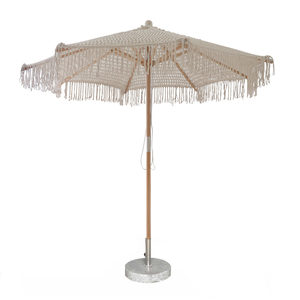 Ombrellone da Sole Impermeabile in Macramè Intrecciato a Corda, Modello a Zucca, per Esterni, Hotel, Cortili e Spiagge - Vendita Calda - Product Image 2