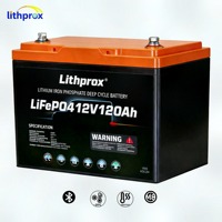 Batterie LiFePO4 12,8 V 120 Ah au phosphate de fer et de lithium pour voiturette de golf, faible autodécharge, pour applications marines, VR, solaires et stockage hors réseau