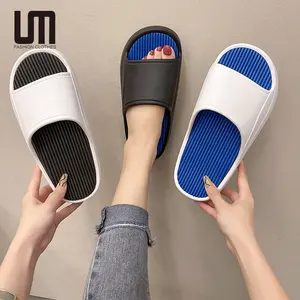 Liu Ming Hot Products Wholesale 2024 Korean Fashion Summer Comfortable Soft Couple Thick Platform Slippers For Men Women