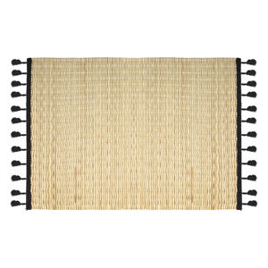 <b>BAMBOO</b> <b>PLACEMAT</b> 45X30 CM NATURAL AND BLACK - Product Image 1