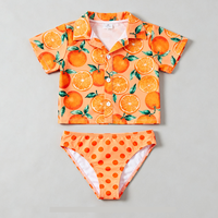OEM ODM Custom OEKO-TEX Kinderen Tweedelig Bikini Badpak Print Design Baby Peuter Meisjes Strand Groothandel