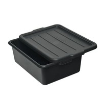 Itchen-caja de almacenamiento y transporte para restaurante, contenedor de plástico para autobús con cubierta