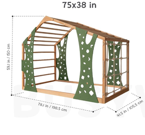 <span class=keywords><strong>Lit</strong></span> d'escalade en bois pour tout-petit Monkey - Cadre de <span class=keywords><strong>lit</strong></span> Montessori au sol - Structure de jeu <span class=keywords><strong>Jungle</strong></span> Gym - <span class=keywords><strong>Lit</strong></span> simple, <span class=keywords><strong>lit</strong></span> double - Product Image 5