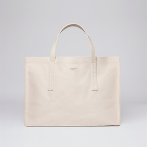 Sac fourre-tout en coton vierge, grande capacité, écologique, recyclable, personnalisable avec logo et taille, en tissu épais et rigide, pour le shopping, vente en gros - Product Image 3