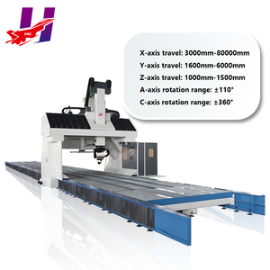 Hàng không vũ trụ đường sắt Giao thông vận tải chính xác 6 trục ráp dây trung tâm gia công hồ sơ - Product Image 4