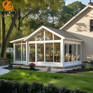 Veranda di Lusso Autoportante in Lega di Alluminio e Vetro, Design Moderno con Doppio Vetro Temperato, Facile Installazione, Utilizzo in Ogni Condizione Meteorologica - Product Image 1