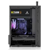 WANKANG OEM M-ATX/ITX Gaming Desktop Case Aluminum Alloy Mid Tower Noise Reduction Mesh Black USB 1.0/3.0 Office Home Use