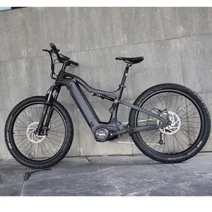 最新锂电池女士男士1000w 48v山地碳纤维八方电动自行车