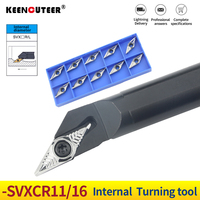 S16Q-SVXCR11 S20R-SVXCR16 Internal Turning Tool Holder VCGT/VCMT Carbide Inserts Lathe Bar CNC Cutting Tools Set