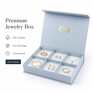 Digital Logo Printing Luxury Giveaway Boxes Personalized Handmade Design <b>Magnetic</b> Jewelry <b>Box</b> for Ring Bracelet - Product Image 1