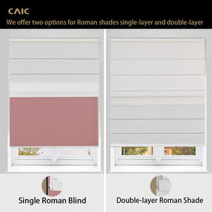 Stores romains sur mesure, vente d'usine, stores romains occultants de luxe à double couche pour fenêtres américaines - Product Image 5