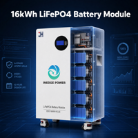 Sistema de Energía Solar Híbrido Todo en Uno INEDGE POWER, Batería de Almacenamiento de Energía para el Hogar, LFP 10kw 10kWh 20kWh 16kWh, Venta al Por Mayor