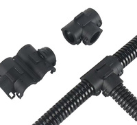 Conduits et raccords de joint de câblage de robot d'équipement d'automatisation de joint de tuyau ondulé en plastique de type T