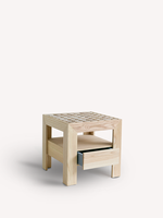 Sofia Mg12 table de chevet design italien tabouret carré créatif tabouret de dressing table de chevet style Wabi Sabi