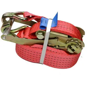 Professional Factory 1" 2" 3" 4" Inch 1T 2T 3T 5ton 10T Ratchet Tie Down Cargo Lashing Belt Straps Heavy Duty Ratchet Straps