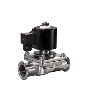 วาล์วโซลินอยด์ COVNA ขนาด 1 นิ้ว 24VDC แบบปิดปกติ ชนิด Tri Clamp Sanitary ผลิตจากสแตนเลส 316 เกรดอาหาร สำหรับน้ำมันและของเหลวในทะเล - Product Image 1