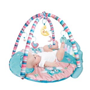 Tapis de piano rond <span class=keywords><strong>pour</strong></span> bébé avec lune clignotante Jouets <span class=keywords><strong>pour</strong></span> bébé Tapis de jeu <span class=keywords><strong>pour</strong></span> bébé avec jouets suspendus - Product Image 1
