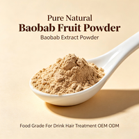 Poudre de fruit de baobab pure et naturelle, extrait de baobab en poudre, qualité alimentaire, pour boisson, traitement des cheveux, OEM ODM