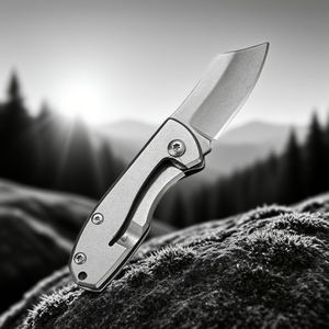 कस्टम छोटी कीचेन जेब चाकू स्टील हैंडल एडc फोल्डिंग ब्लेड चाकू बिंदु उपयोगिता आउटडोर चाकू मैनुअल खुला - Product Image 2