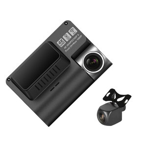 Caméra <span class=keywords><strong>de</strong></span> tableau <span class=keywords><strong>de</strong></span> bord V55 4k voiture dvr dashcam 2 canaux double objectifs dash cam avant et arrière caméra <span class=keywords><strong>de</strong></span> voiture 4k avec wifi GPS - Product Image 1