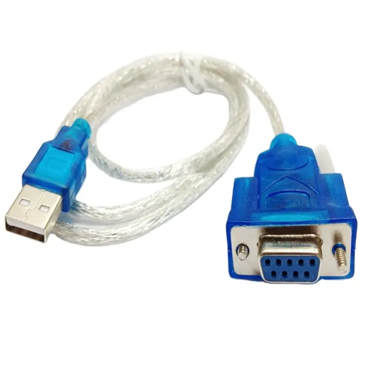 Good quality USB to RS232 serial port cable female head USB to DB9 D-Sub 9 pin female connector bare cable