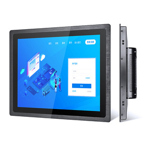 Écran tactile industriel, résolution 1280x800, interfaces USB, DVI, HDMI, VGA, usage commercial, gris argenté - Product Image 1