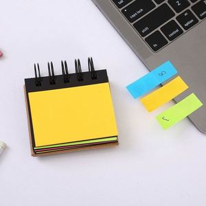 Cuaderno Espiral Bonito, Bloc de Notas con 5 Colores de Índice y Pestañas Adhesivas de Neón para Estudiantes, Notas de Oficina y Regalos Promocionales - Product Image 4