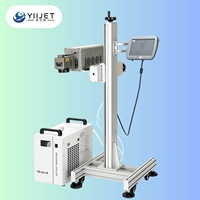 Máquina de Marcado Láser UV Voladora, Refrigerada por Agua, para Marcar Número de Lote, Código QR, Logotipo, Fecha, Código de Barras, Metal, Botellas de Medicamentos, Latas