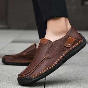 Factory Hot Sale Outdoor Fashion Soft Leather Men's Plus Size Shoes Casual Slip-on <strong>Loafers</strong> With Wholesale Price - Product Image 3
