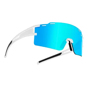New Design JH160 CE Uv400 sublimation blank cycling Custom Logo Oversized Sports Sunglasses For Men Women
