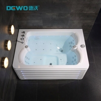 Jacuzzi independiente de acrílico de 1,92 m, el más vendido, con cortina de agua ajustable para el cuello y 36 chorros para aliviar la fatiga
