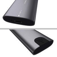 Casing SSD M.2 2IN1 USB3.1 10Gbps Tipe-C, Enclosure NVMe SATA NGFF Cocok untuk Solid State Drive 2230-2280 M/B&M Key